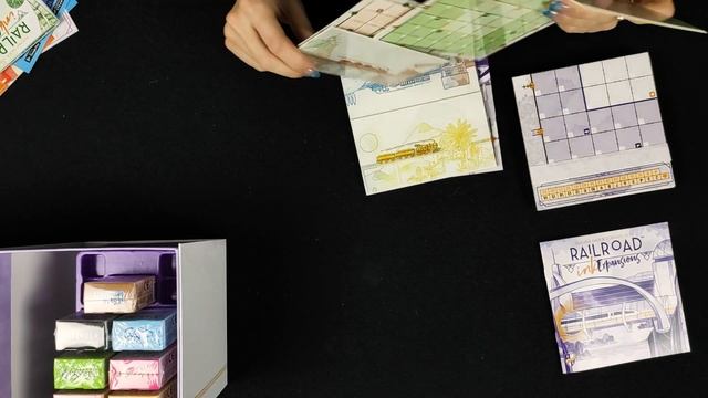 Распаковка Giant box Railroad ink challenge Unboxing