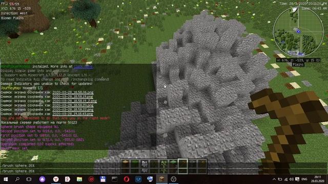 Строю карту Каер Морхен из ведьмака майнкрафт 1 часть.