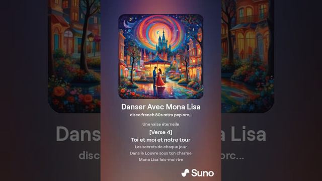 Danser Avec Mona Lisa. Нейро дуэт на французском. #нейросеть #музыка