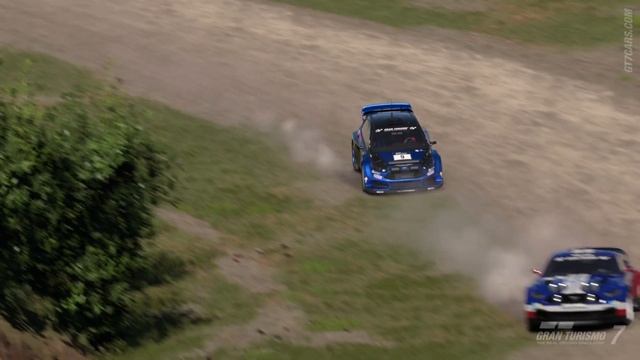 Ford Focus Gr.B Rally Car On Colorado Springs - Lake In Gran Turismo 7