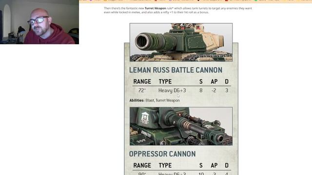 New Rogal And Leman Russ Tank Rules!