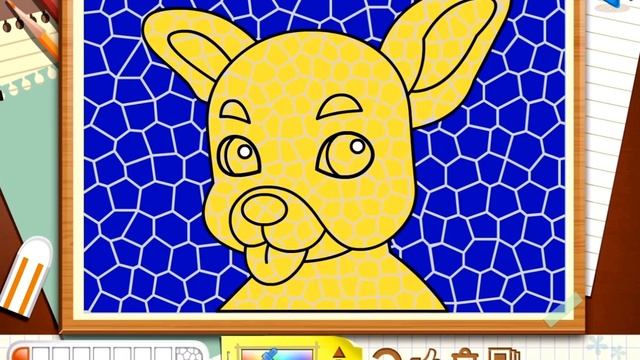 Раскрась милых собачек - онлайн раскраски - Igrytessy.ru