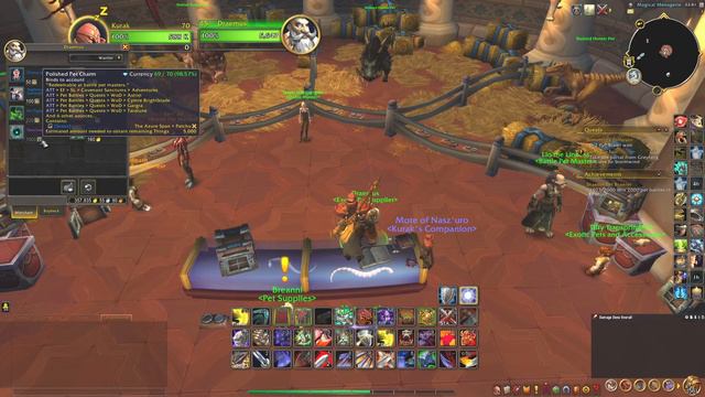 Narcissa's Mirror Toy, Vendor Draemus, 1000x Polished Pet Charm!, Where: Dalaran (Legion)