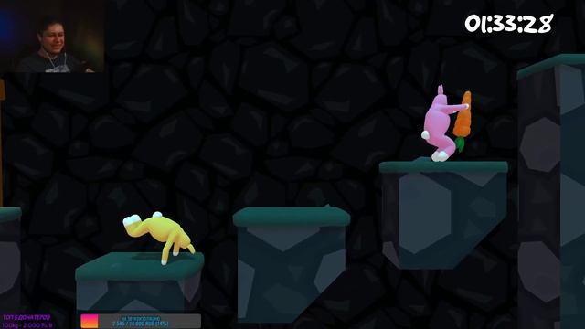 СТРИМ Super Bunny Man! ИСТЕРИКА, СМЕХ И СЛЕЗЫ! САМЫЕ СЛОЖНЫЕ УРОВНИ Прохождение Super Bunny Man #2