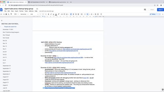 Kubernetes SIG Network KPNG Subproject Weekly APAC Meeting For 20220105