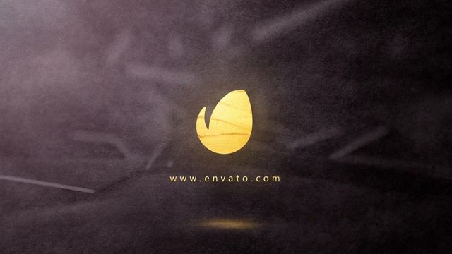 Golden Brush Logo Reveal