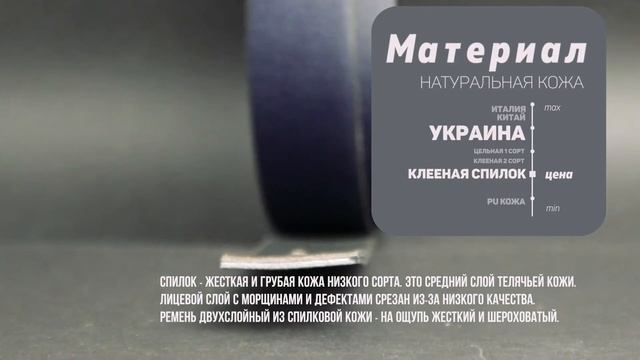 Ремень кожаный женский на брюки Lazar темно-синий L35S0W46