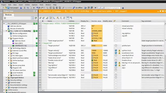 Modul Krokového Motoru Z PLC Simatic S7, The Stepper Motor Module And Simatic S7