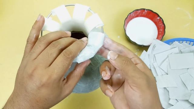 Big Size Corner Flower Vase  || Paper Flower Vase || Home Decor Ideas