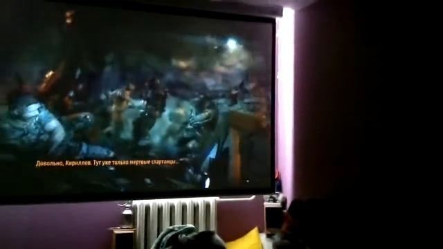 Проектор ViewSonic Pro8200 Метро Last Light на экране Lumien - LMP -100117 FullHD