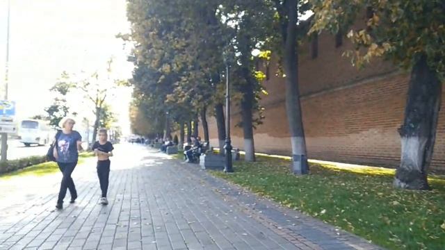 Нижний Новгород, вид снизу. Чкалову памятник - Дмитриевская башня 2023 09