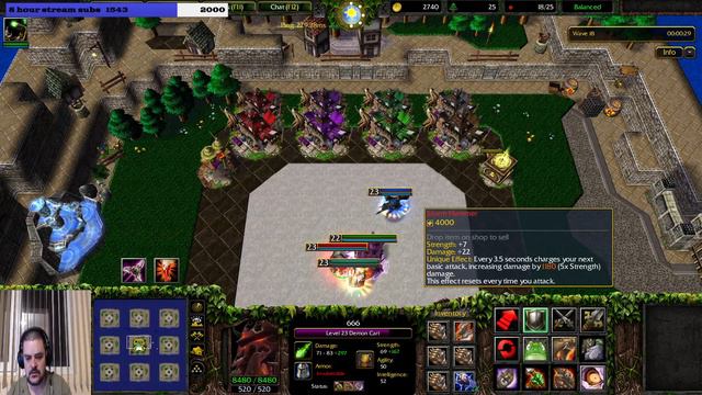 Warcraft 3 Balanced Hero Survival #4 - Strength Dps