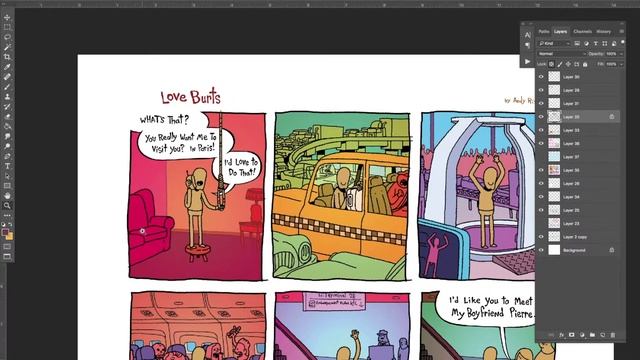 Drawing With Andy 48:  Coloring Comics In Photoshop