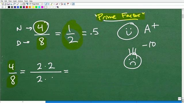 Let’s Learn How To REDUCE A Fraction – Must Know BASIC MATH