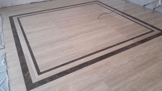 Установка  крупноформатного керамогранита на пол.mp4