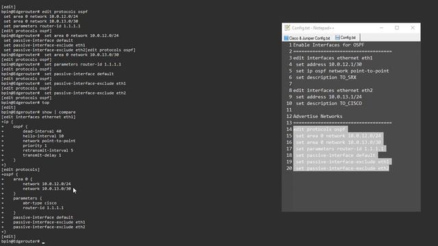Quick Configs Ubiquiti - OSPF Basic Neighborship (CLI)