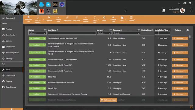Heavily Modded Skyrim SE (no Commentary)