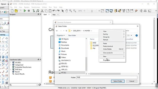 Chuyển Bản đồ DGN Sang SHP Bằng FME