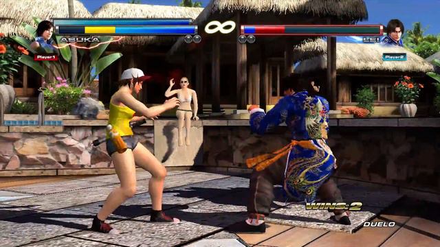Tekken Tag Tournament 2 XBOX360 | Asuka / Marshall Law (tag) VS Lei (solo) | Local Match 01