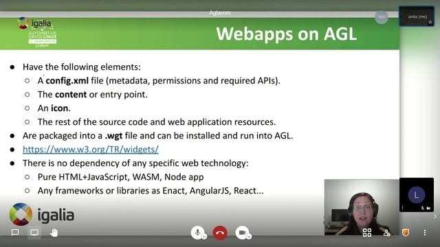 HTML5 On The AGL Demo Platform With Chromium And WAM - Lorenzo Tilve & Antía Puentes, Igalia