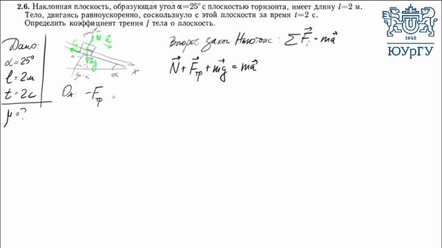 Сила трения (2.6)