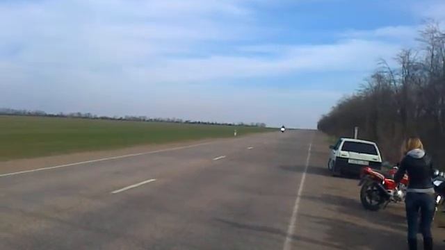 НОВОПАЛОВСК HONDA CBR-1 Звук Ах..Трасса Новопаловск -Прохладный