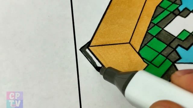 Minecraft Coloring Pages/Steve With Sword/Steve From Minecraft/Cartoon - On & On (feat. Daniel Levi