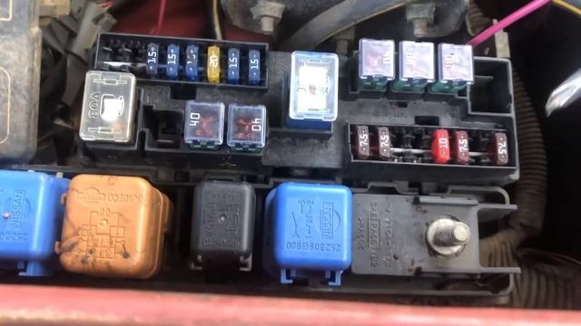 2001 Nissan Frontier Horn Fuse & Relay Location
