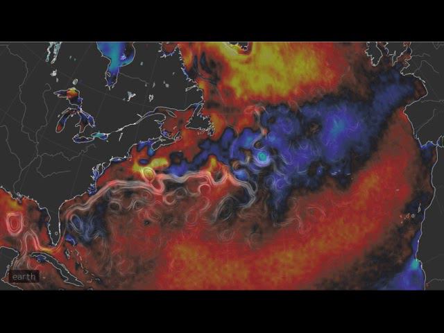 Гольфстрим, поворот на юг