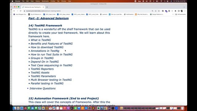 New Training/Boot Camp (Feb 21st): Selenium+Java+End To End Framework + Infrastructure Setup(DevOps