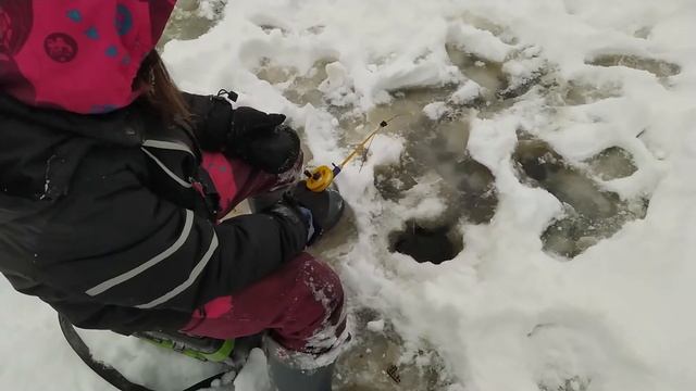 Зимняя рыбалка на озере