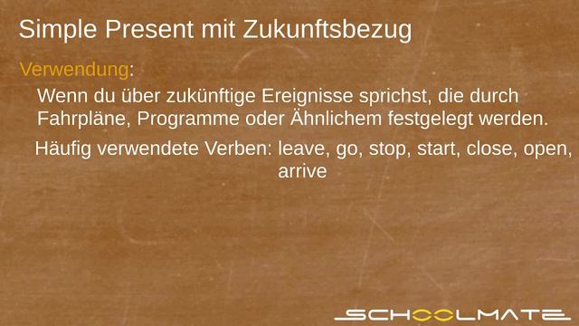 Present Progressive And Simple Present With A Future Meaning