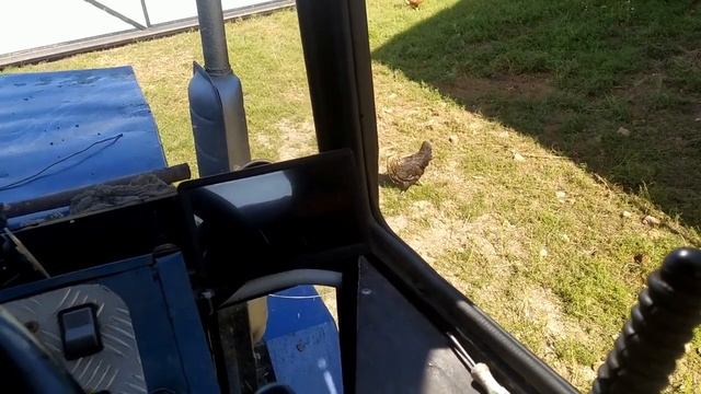 Камера заднего вида в самодельный трактор.