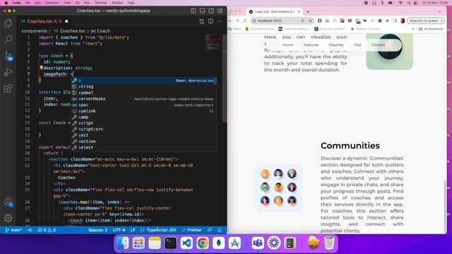 Next JS 14 Tailwind CSS Framer Motion Landing Quit Smoking App