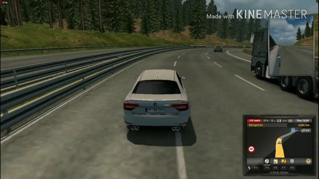 Driving Cars In Euro Truck Simulator 2(Skoda Rs)