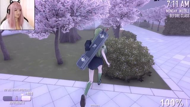 Инопланетяне похитили сэмпая, Аяно стала Мидори и пытается его вернуть в Yandere Simulator MidoriMo