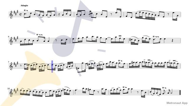 Violin - Georg Friedrich Händel - Sonata No.5 HWV 372 - I. Adagio