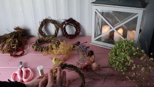 DIY-BLUMENKRÄNZE: FLOWER HOOP Mit Trockenblumen - TROCKENBLUMEN KRANZ  - KREATIV & NACHHALTIG - 202