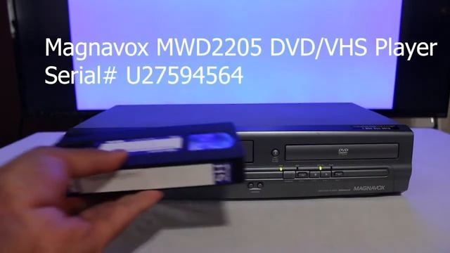 Magnavox MWD2205 DVD VHS Player Function check