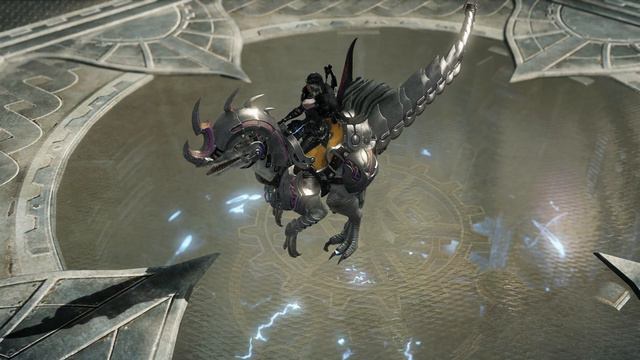 Silver Combat Raptor Mount Spotlight - Lost Ark (4K Gameplay)