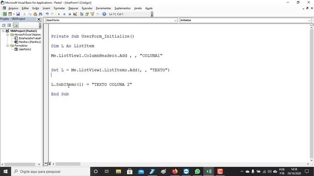 B81 EXCEL VBA BÁSICO 2020 ERRO INVALID PROPERTY VALUE
