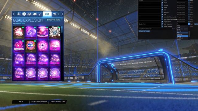 All Painted Shade Raid Black Market Goal Explosion In Rocket League! (Rocket League Fornax Series)