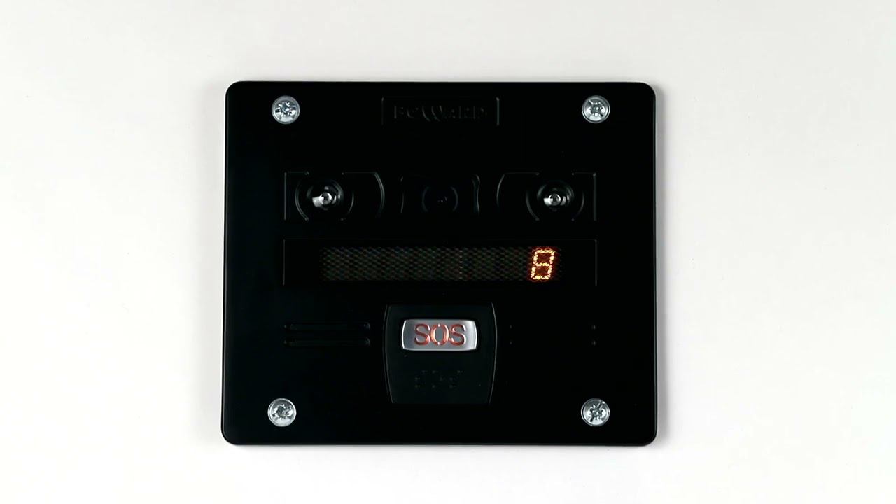 BEWARD DFS107S, пример текстового оповещения на дисплее,  бегущая строка, вариант 2