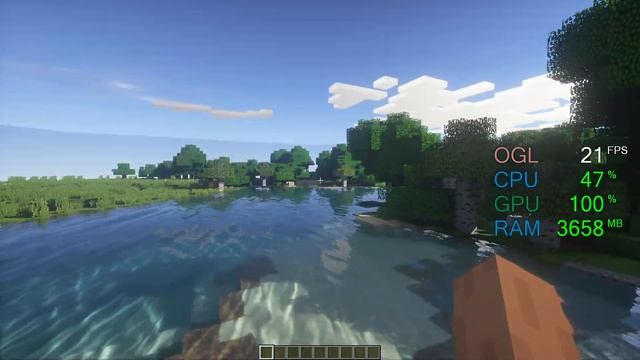 GeForce GT 1030 -- Intel Core I3-8100 -- Minecraft FPS Test Optifine & Seus
