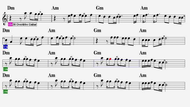 SENİ DERT ETMELER--Am--(Play Along)--:Guitar,Flute,Keyboard,Violin,Melodica,Ukulele,Recorder.