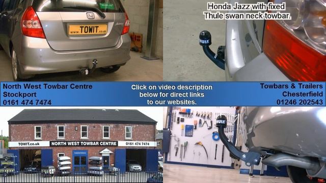 Honda Jazz With Fixed Thule Swan Neck Towbar
