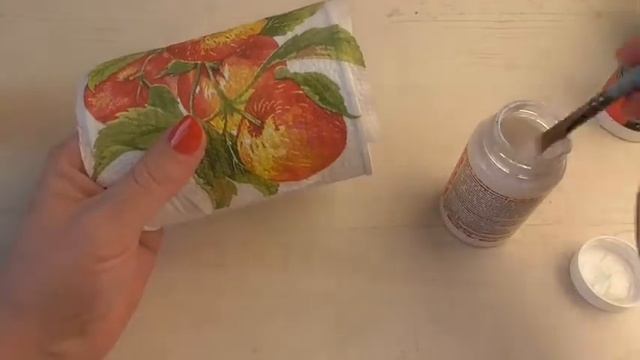 Очень легкий декор банки Декупаж для начинающих  Декупаж баночки  Организация хранения
