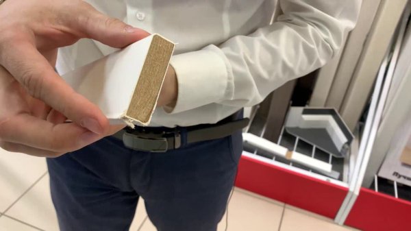 Плинтус ХДФ Dollken Cubu Flex Life XL 60 мм х 2,5 м 5012 Белый