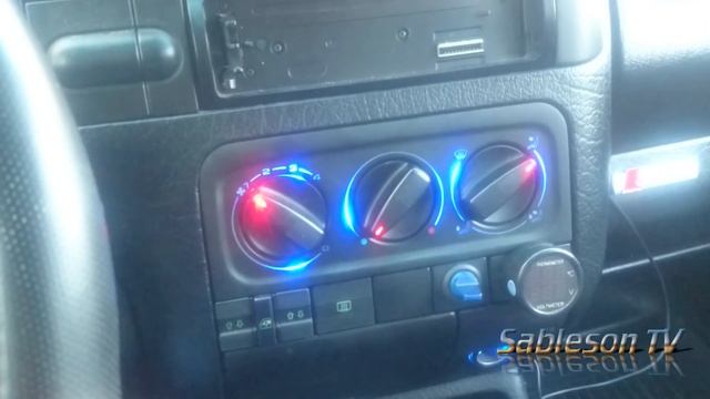 Фольксваген Гольф -3. Golf-3  НЕИССЯКАЕМАЯ  ПОДСВЕТКА ЗОНЫ РУЧЕК ОТОПИТЕЛЯ EXIGENCE