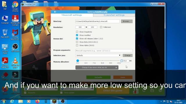 How To Play Minecraft TLauncher 1.18.1 On Low End Pc With No Graphic Card 100% Work In 2022 Part -
